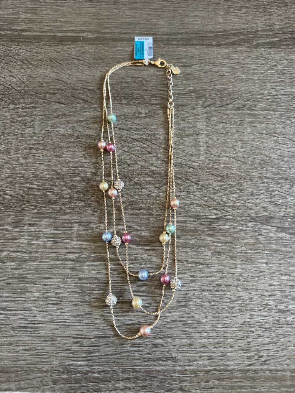 Charter Club Pave Fireball & Imitation Pearl Layered Necklace